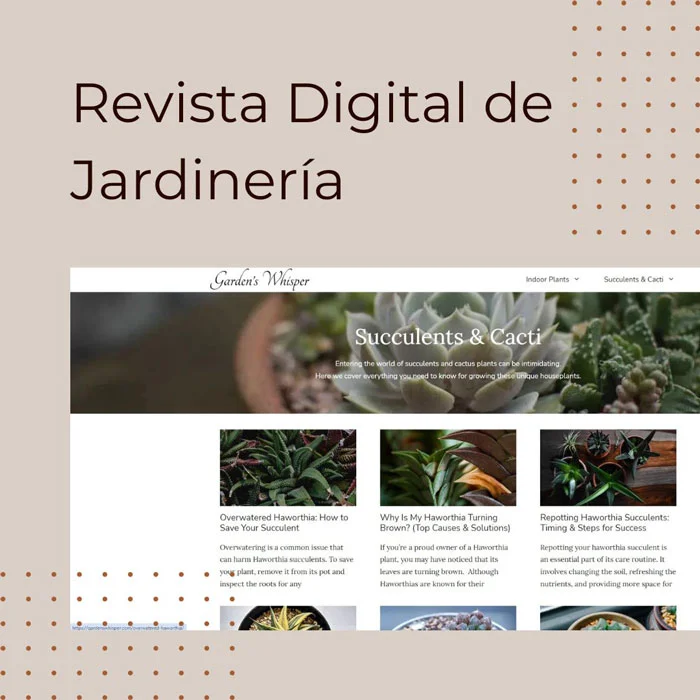 Desarrollo Web de Revista Digital de Jardineria